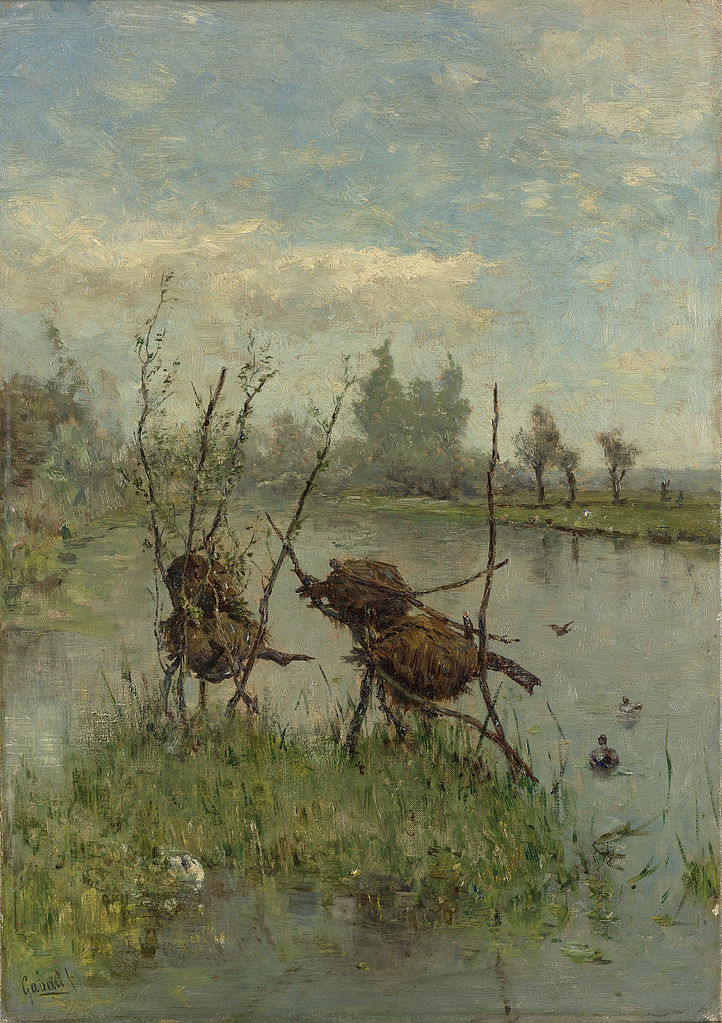 Duck Nests, vintage artwork by Paul Joseph Constantin Gabriël, 12x8" (A4) Poster