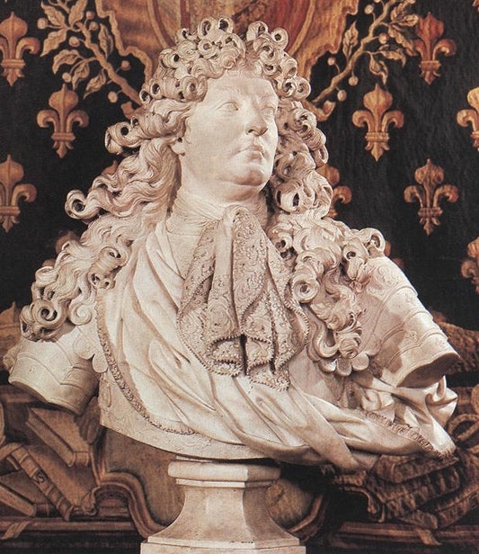 King Louis XIV, vintage artwork by Antoine Coysevox, 12x8" (A4) Poster