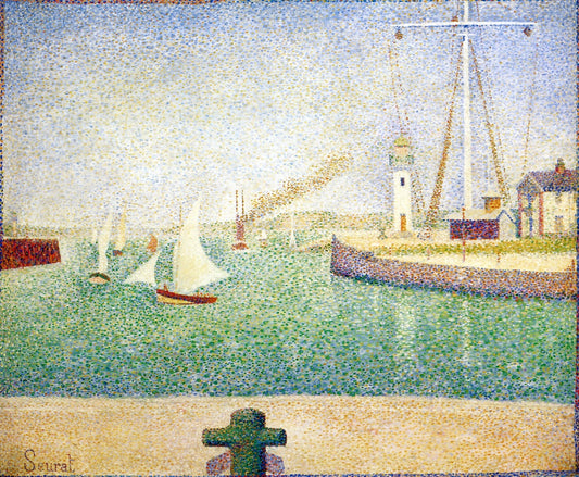 Entrance to the Port of Honfleur by Georges Seurat,A3(16x12")Poster