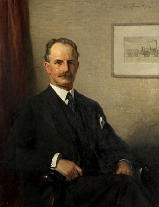 Sir Hugh Reid, vintage artwork by Sir William Llewellyn, 12x8" (A4) Poster