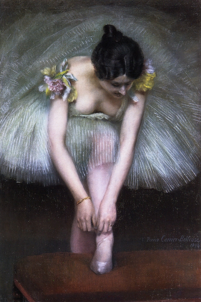 Before the Dance, vintage artwork by Pierre Carrier-Belleuse, 12x8" (A4) Poster