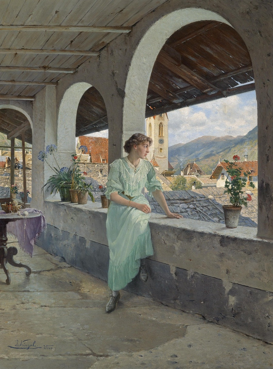 View over the Rooftops by Josef Kinzel,A3(16x12")Poster