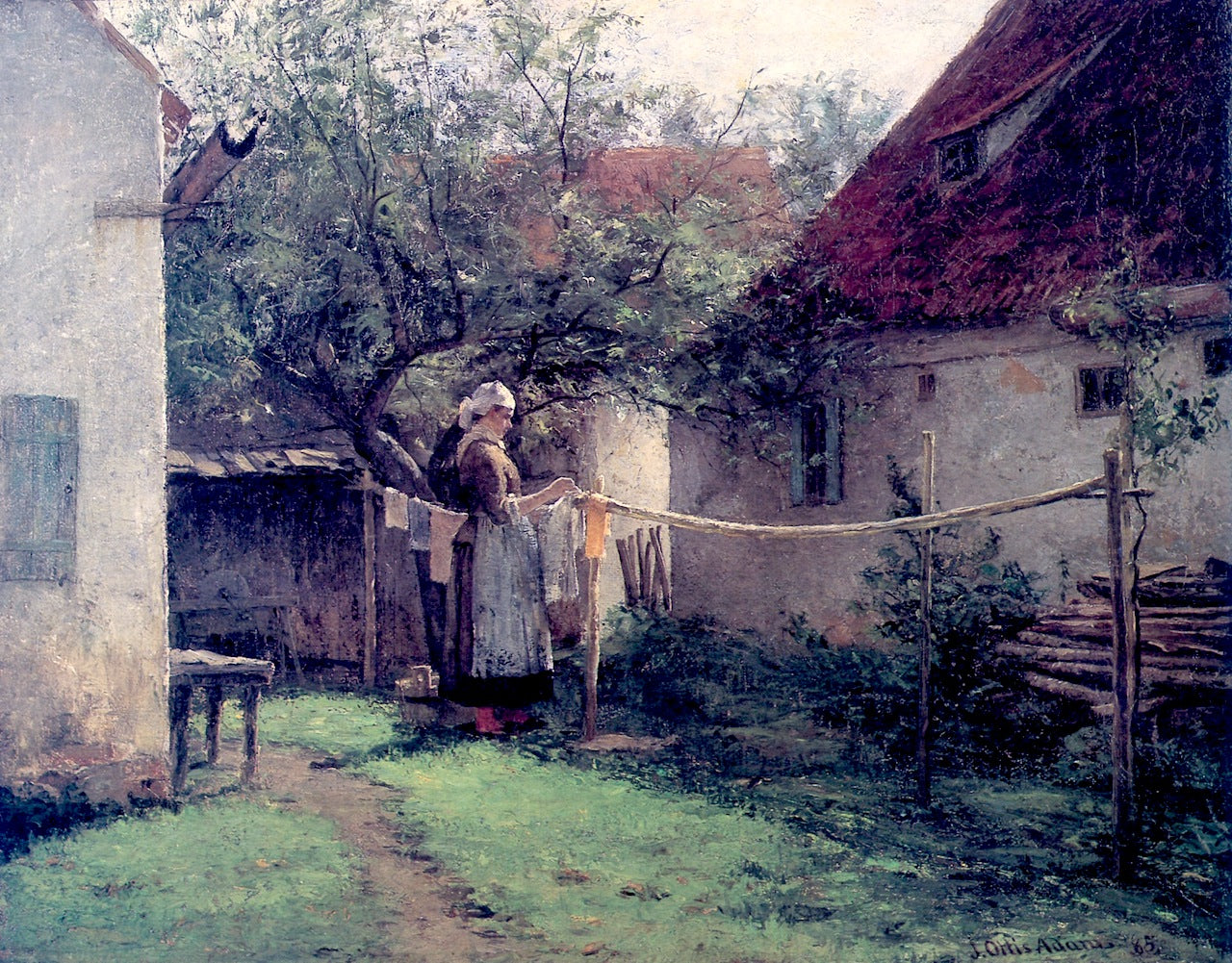 Wash Day, Bavaria by John Ottis Adams,A3(16x12")Poster