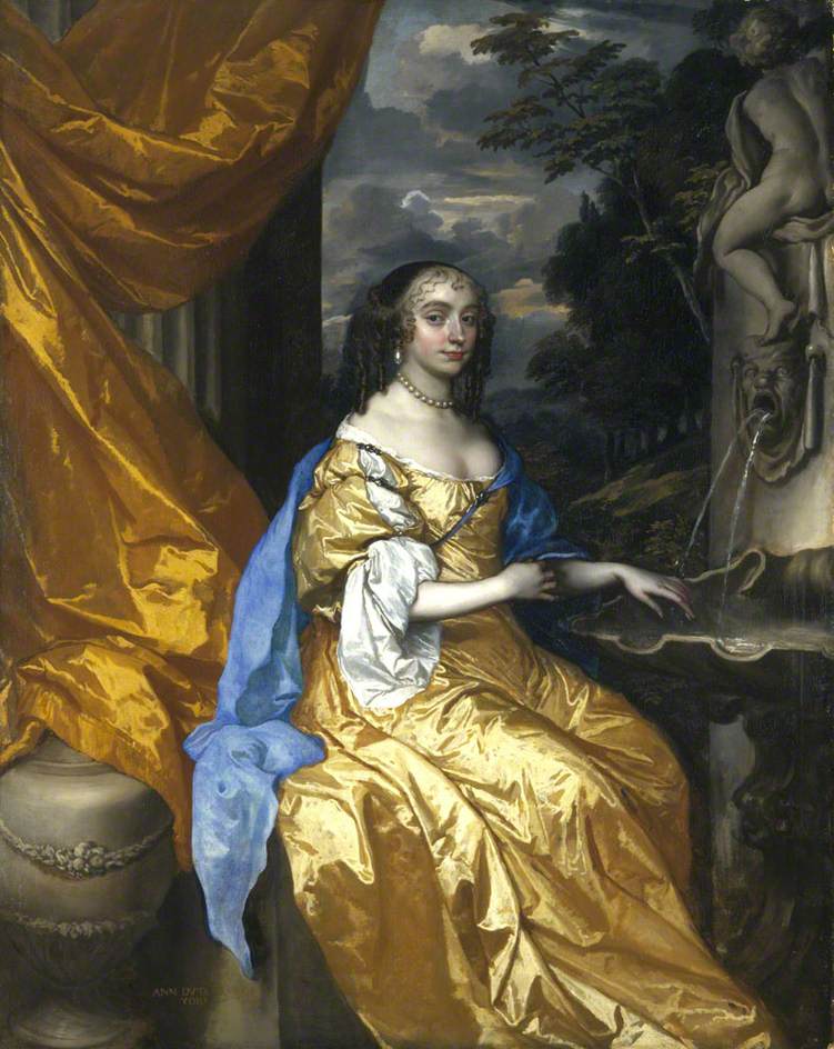 Anne Hyde, Duchess of York, First Wife of James VII and II, vintage artwork by Peter Lely, 12x8" (A4) Poster