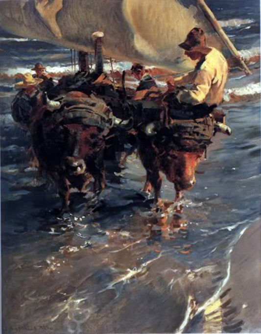 Bueys, vintage artwork by Enrique Martinez Cubells, 12x8" (A4) Poster