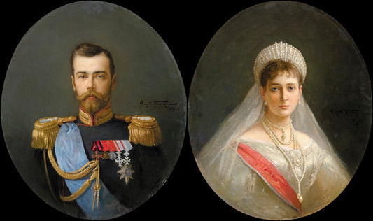  and Alexandra Fedorovna by Alexander Vladimirovich Makovsky,A3(16x12")Poster