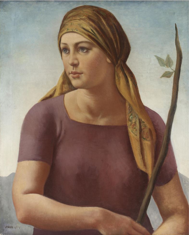 Shepherd Girl by Ubaldo Oppi,16x12(A3) Poster