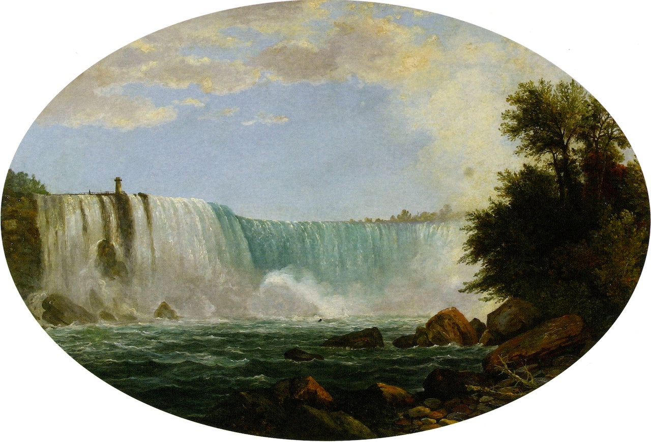 Niagara: Canadian Falls, vintage artwork by Christopher Pearse Cranch, A3 (16x12") Poster Print