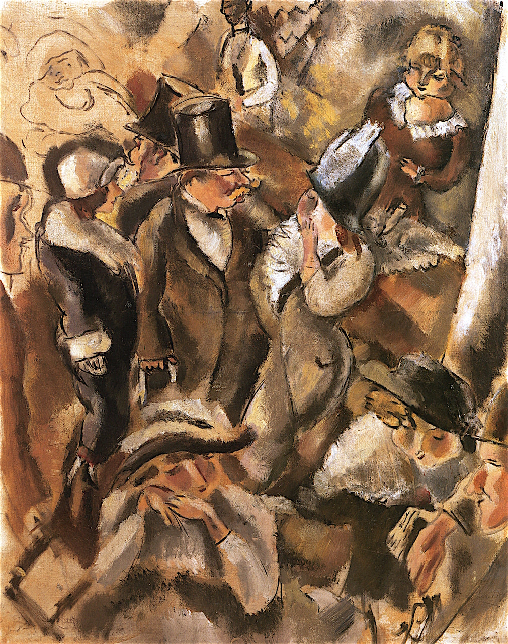 The Bar of the Bal Tabarin by Jules Pascin,16x12(A3) Poster