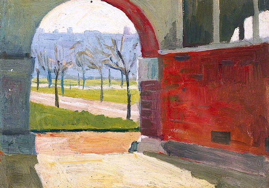  through an Arch into Gardens by Jan (Godfrey Jervis) Gordon,16x12(A3) Poster