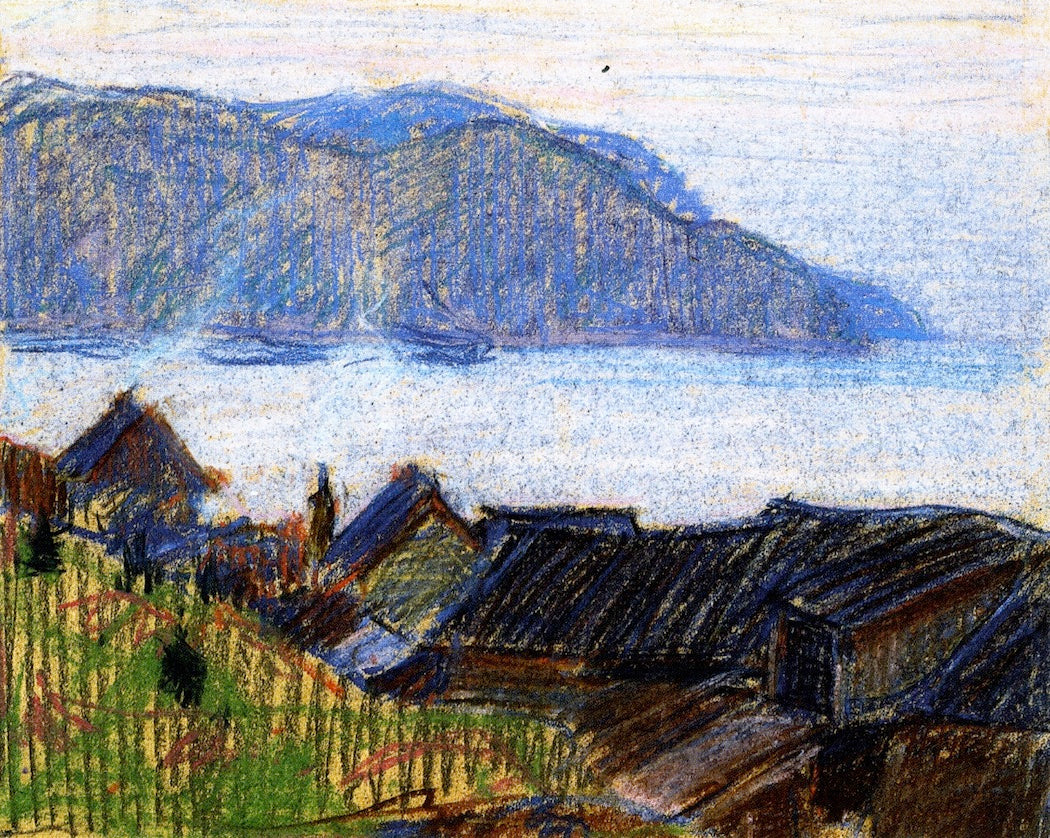Evening on the North Shore by Clarence Gagnon,16x12(A3) Poster