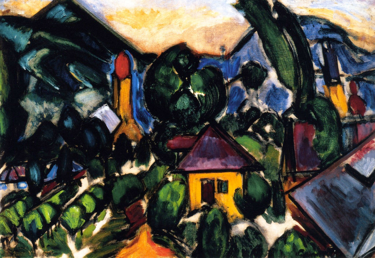 Motif of Nagybánya by Sándor Galimberti,16x12(A3) Poster