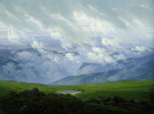 Drifting Clouds, vintage artwork by Caspar David Friedrich, 12x8" (A4) Poster