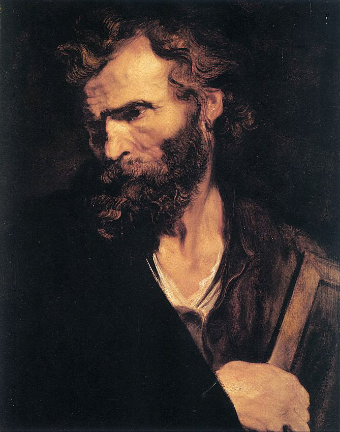 Apostle Jude, vintage artwork by Anthony van Dyck, 12x8" (A4) Poster