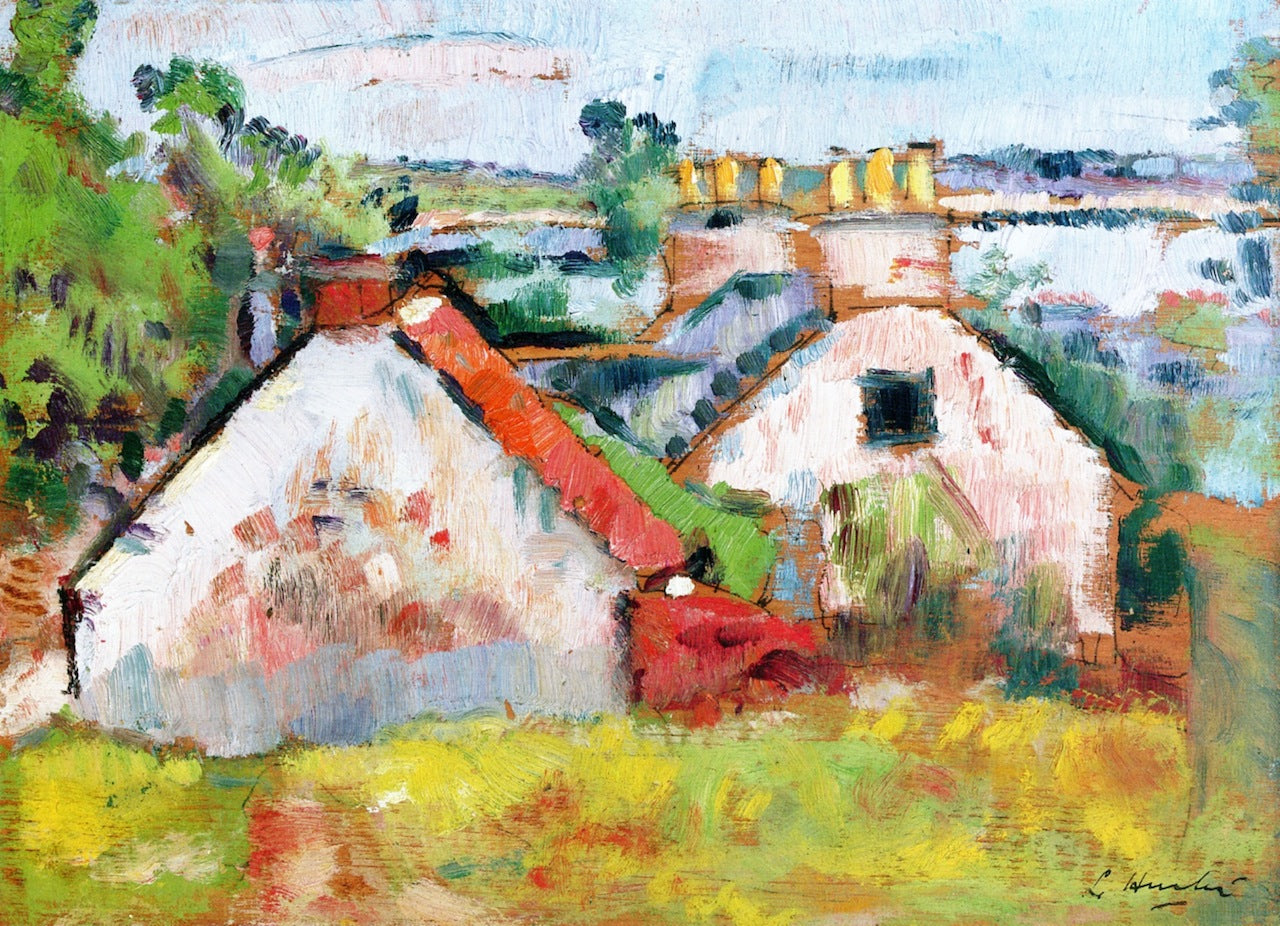 A Fifeshire Landscape by George Leslie Hunter,16x12(A3) Poster