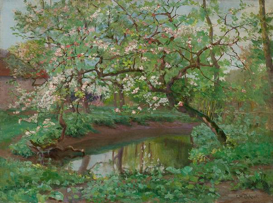 The Old Orchard, vintage artwork by George Picknell, 12x8" (A4) Poster