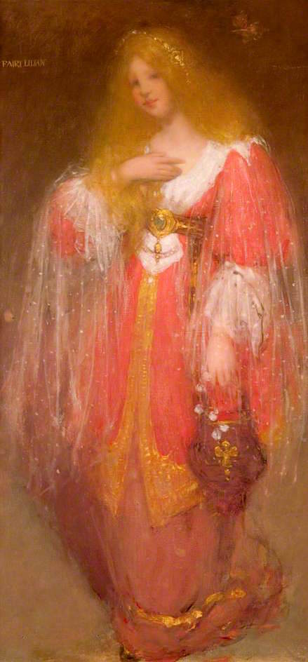 Fairy Lilian, vintage artwork by Sir David Young Cameron, RA, 12x8" (A4) Poster