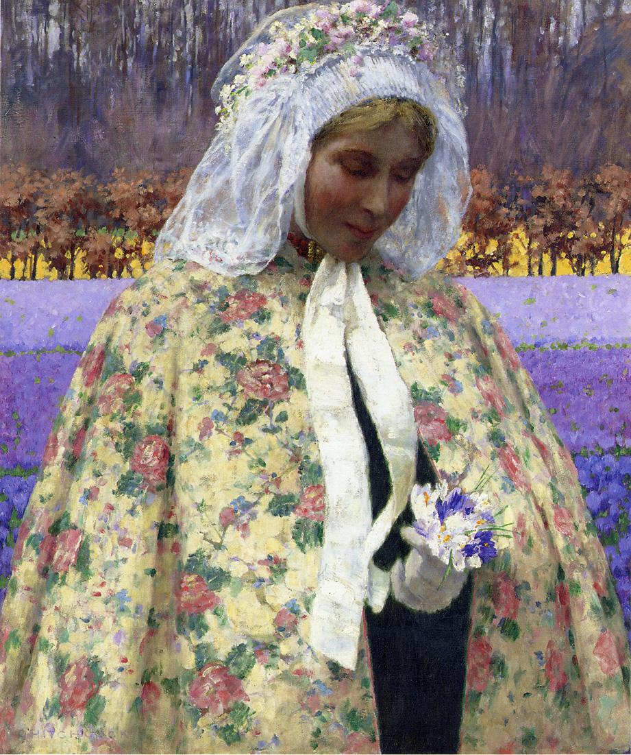 Easter Sunday, vintage artwork by George Hitchcock, 12x8" (A4) Poster