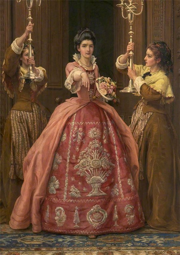 Lady of Quality, vintage artwork by Frank William Topham, 12x8" (A4) Poster
