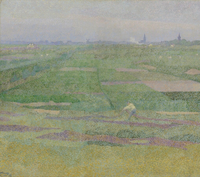 At the Edge of the Dunes, vintage artwork by Jan Toorop, 12x8" (A4) Poster