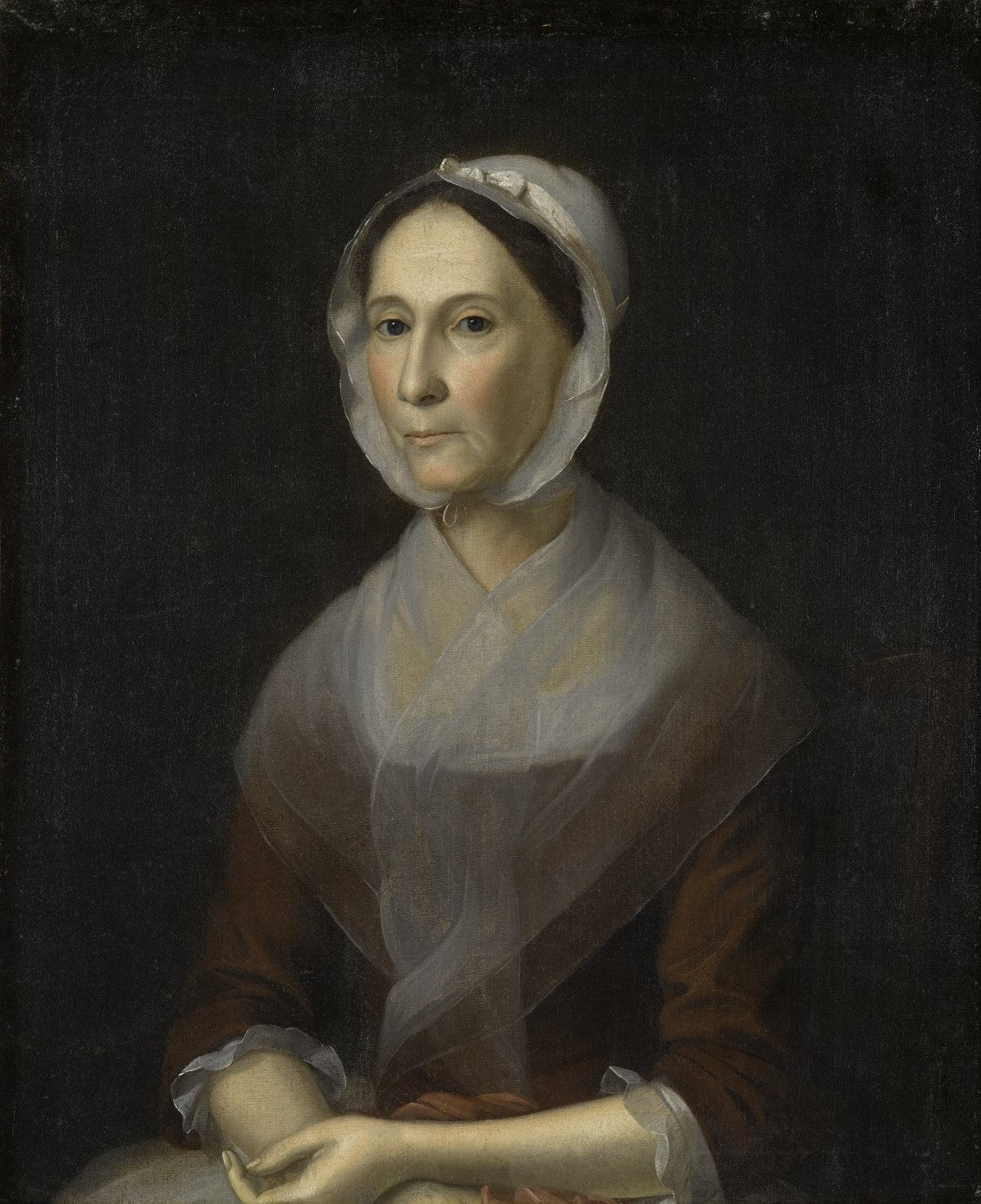 Portrait of Mrs. William Strachan, vintage artwork by Charles Willson Peale, 12x8" (A4) Poster