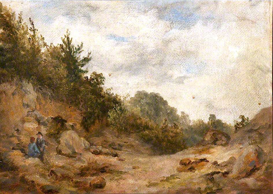Keston Common, Kent, vintage artwork by David Cox the Younger, A3 (16x12") Poster Print
