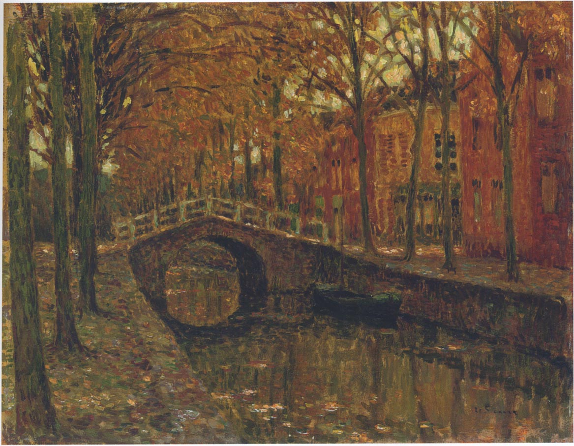 The Delft Canal by Henri Le Sidaner,A3(16x12")Poster