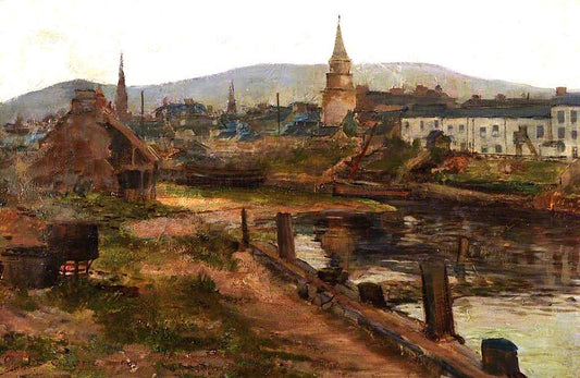 Girvan from the Harbour by James Elder Christie,16x12(A3) Poster
