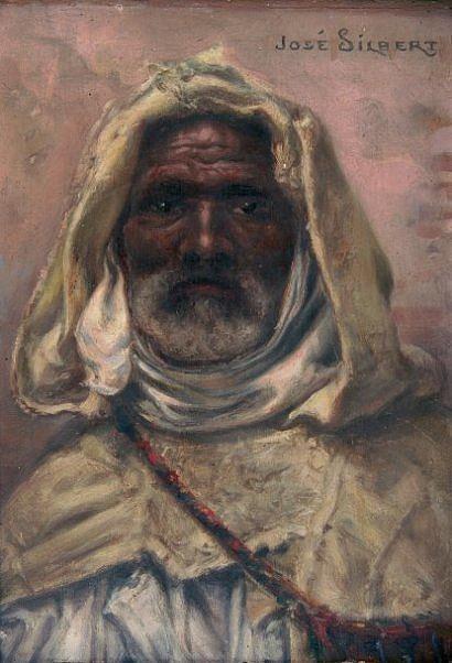Fellah du Bled de Kairouan-Tunisie by Jose Silbert,A3(16x12")Poster