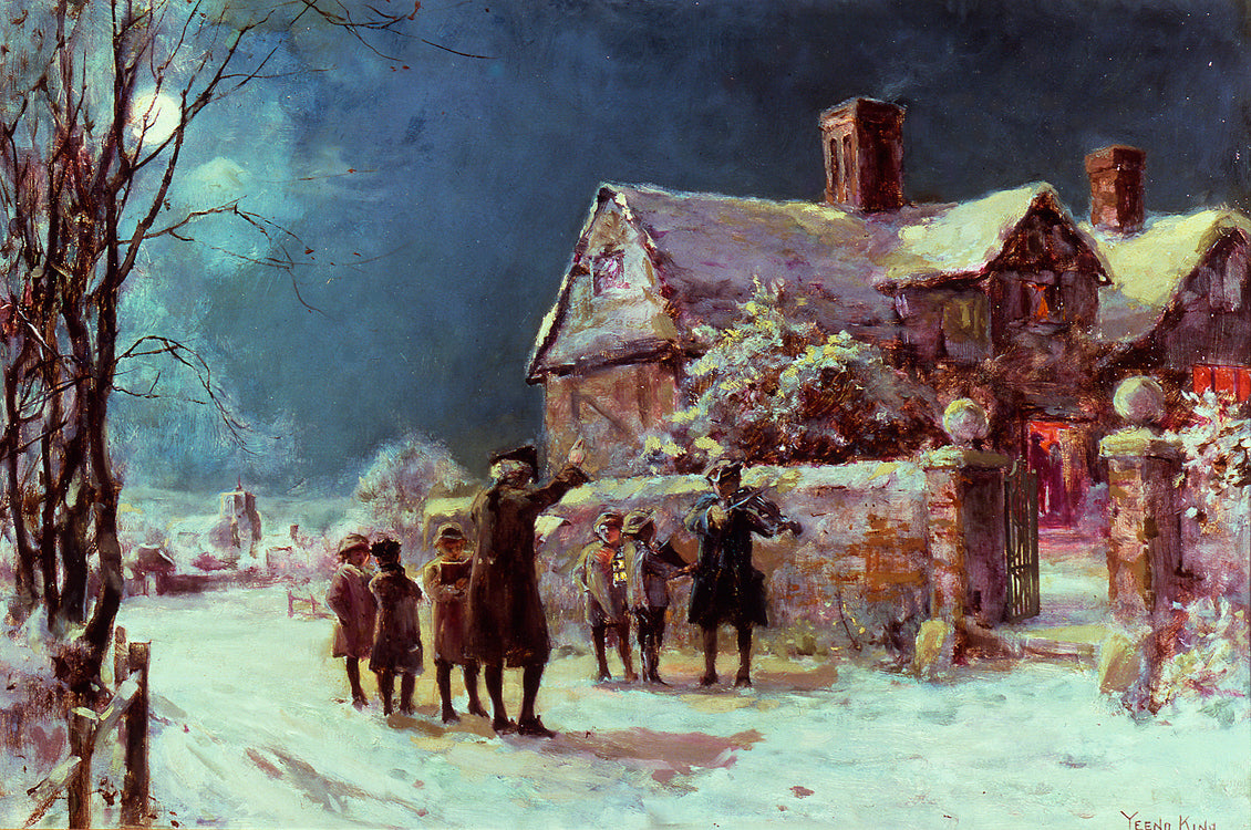 Twas the Night Before Christmas, vintage artwork by Henry John Yeend King, 12x8" (A4) Poster