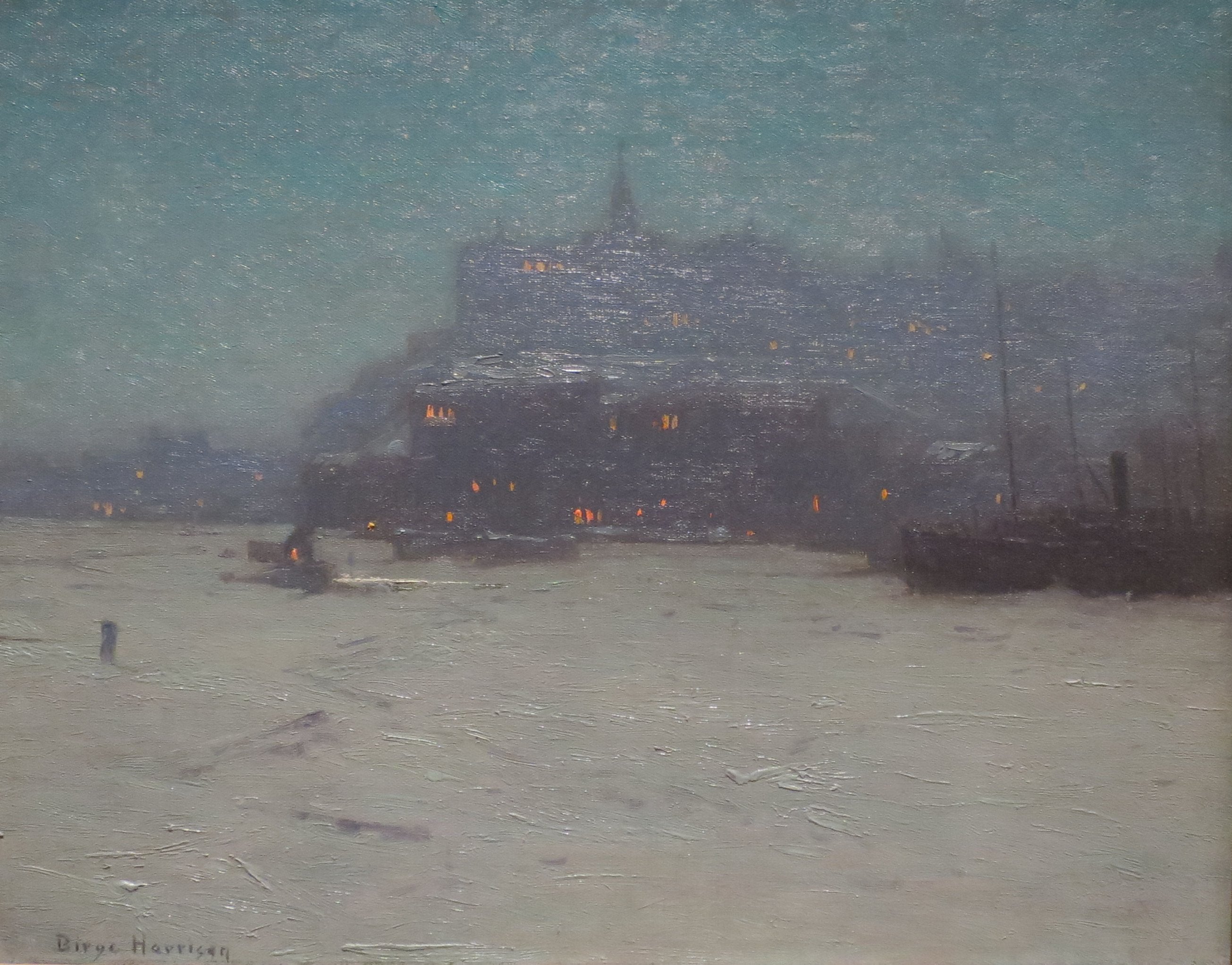 Quebec from the Harbor, vintage artwork by Lowell Birge Harrison, 12x8" (A4) Poster