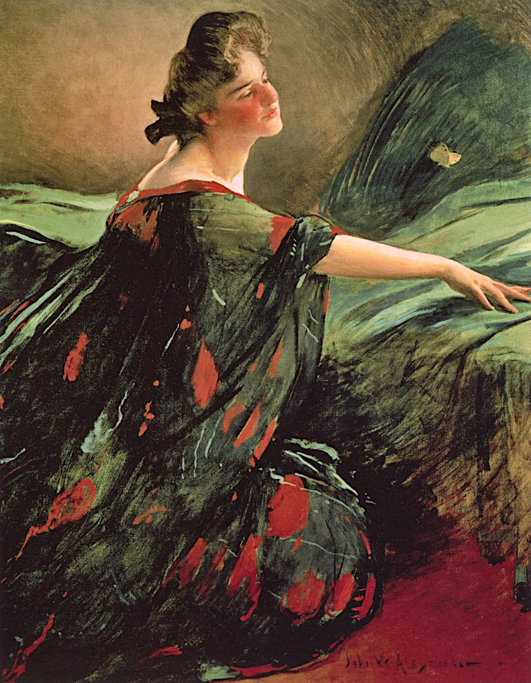A Butterfly by John White Alexander,A3(16x12")Poster