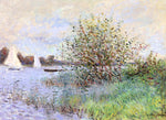 Banks of the Seine near Argenteuil, vintage artwork by Claude Monet, 12x8" (A4) Poster