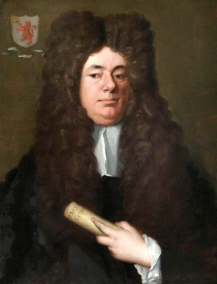 William Petyt, Holding a Copy of the Magna Carta, vintage artwork by Richard van Bleeck, 12x8" (A4) Poster