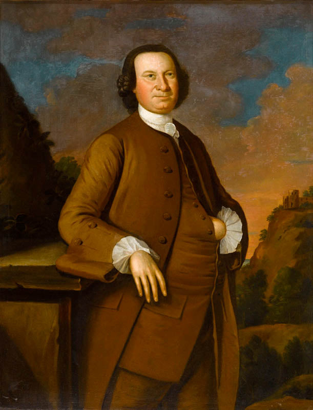 Thomas Sprigg (1715-1781), vintage artwork by John Hesselius, 12x8" (A4) Poster