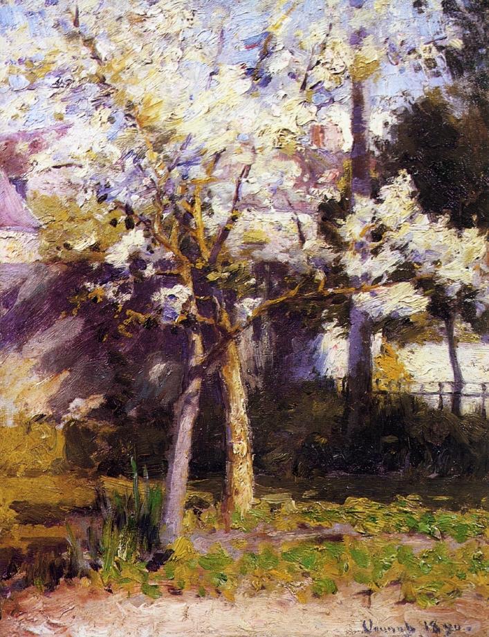 Trees at Gertz by Robert Vonnoh,A3(16x12")Poster