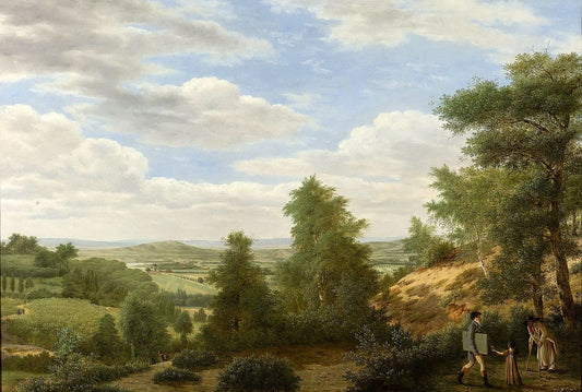 View of the plain of Montmorency at St Leu, vintage artwork by Pieter Rudolph Kleijn, 12x8" (A4) Poster