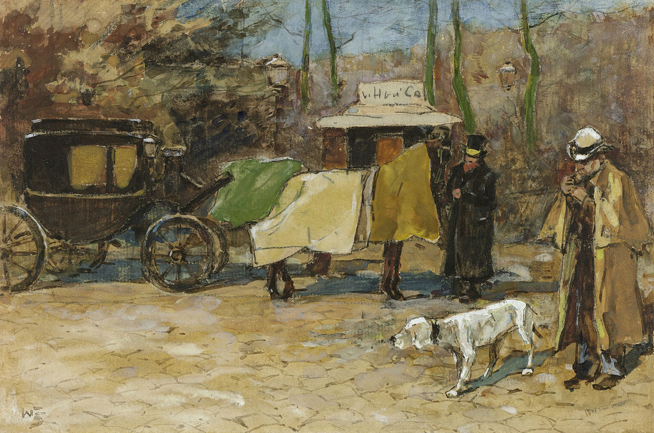 Carriage in a Park by Willem de Zwart,A3(16x12")Poster