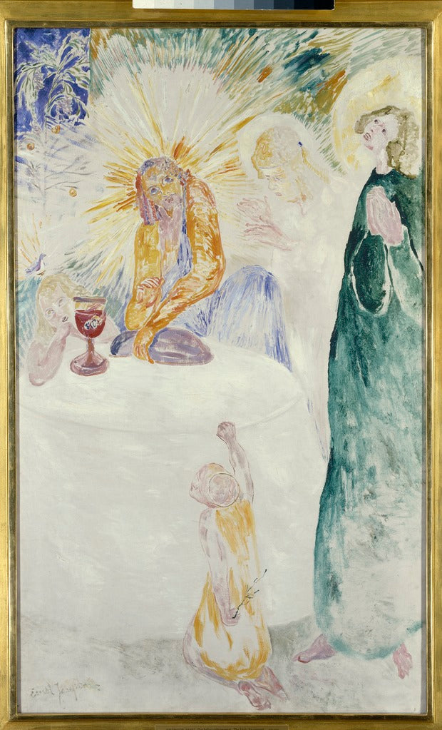 The Holy Sacrament, vintage artwork by Ernst Josephson, 12x8" (A4) Poster