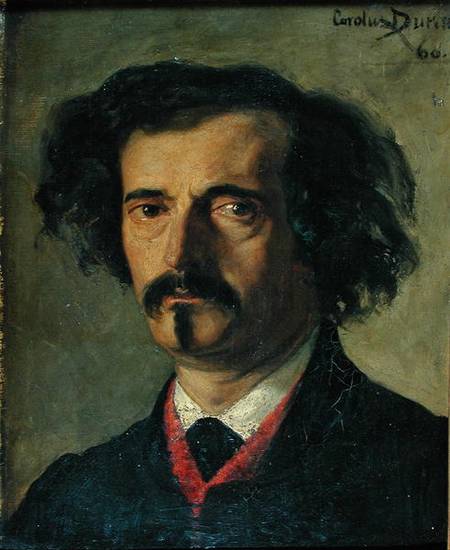 Portrait of Jules Barbey d'Aurevilly, vintage artwork by Charles Auguste Émile Durand, 12x8" (A4) Poster