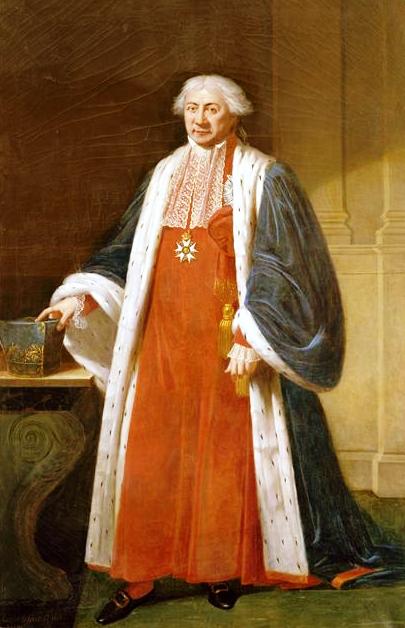 Claude Ambroise Regnier, Duke of Massa, vintage artwork by Robert Lefèvre, 12x8" (A4) Poster