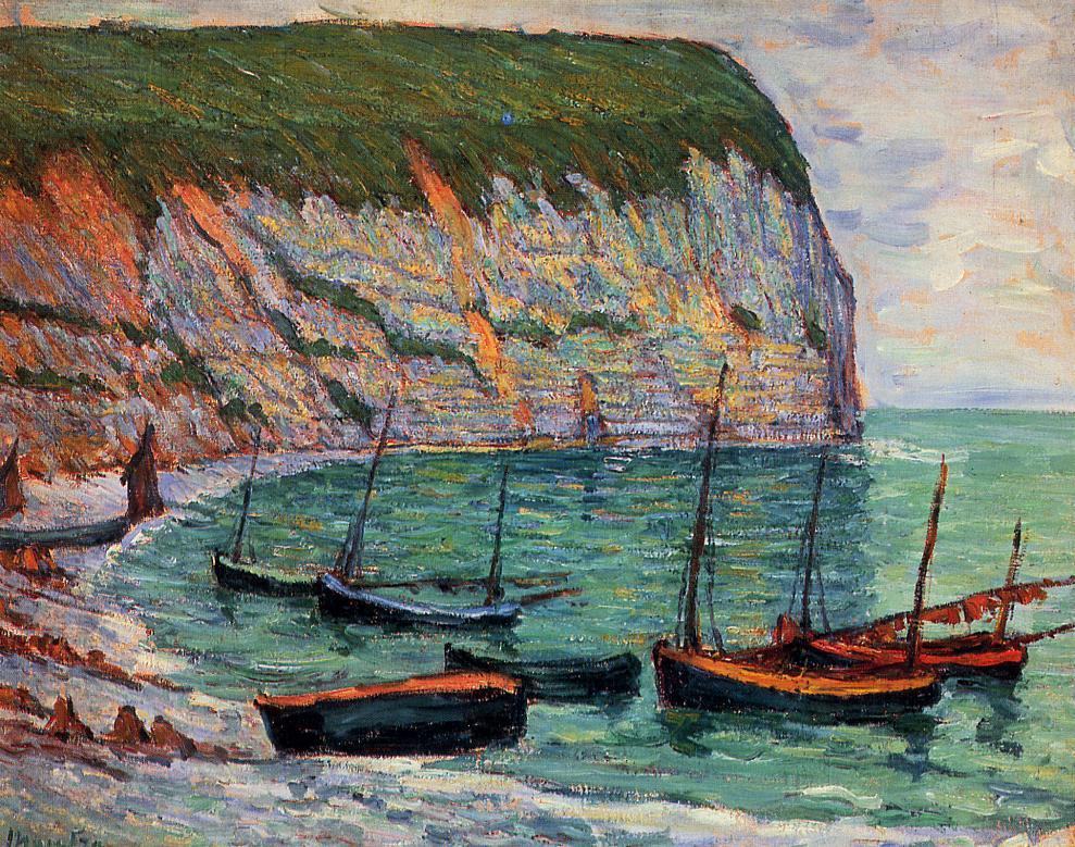 Fishing Boats on the Shore by Maxime Maufra,A3(16x12")Poster
