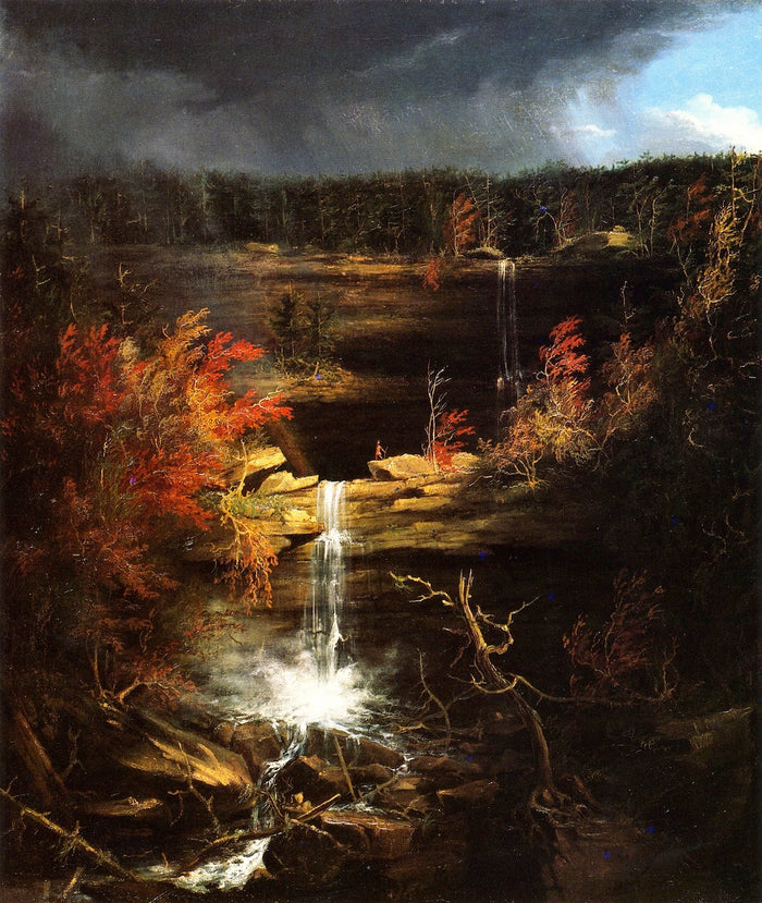 Falls of Kaaterskill, vintage artwork by Thomas Cole, A3 (16x12