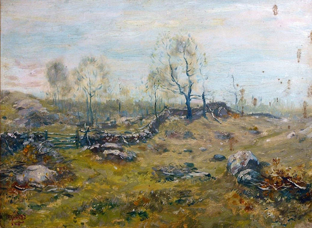 Pasture Lands, vintage artwork by Henry Ward Ranger, 12x8" (A4) Poster