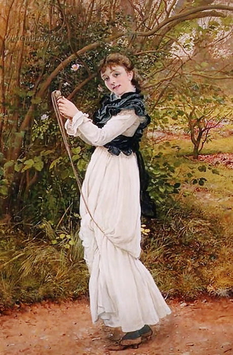 Skipping, vintage artwork by Edward Killingworth Johnson, 12x8" (A4) Poster