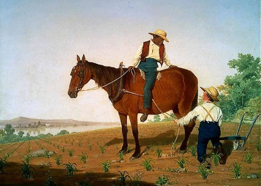 In the cornfield, vintage artwork by James Goodwyn Clonney, A3 (16x12") Poster Print
