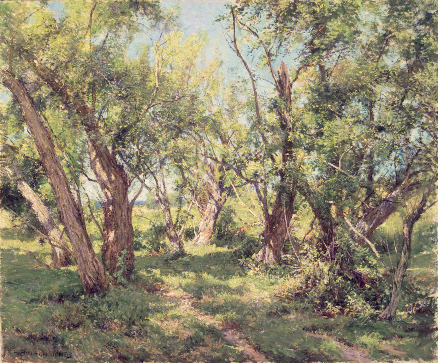 The Willows, vintage artwork by Hugh Bolton Jones, 12x8" (A4) Poster