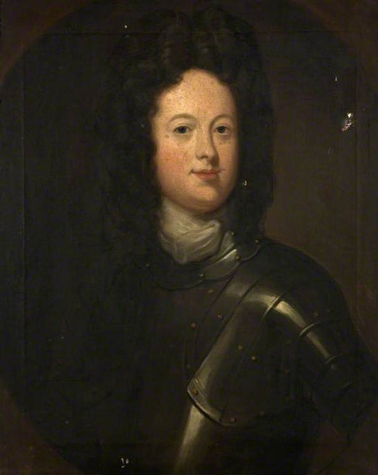 Sir John Maxwell (1648–1732), 1st Bt, vintage artwork by Attributed to Samuel Blackburn, A3 (16x12") Poster Print
