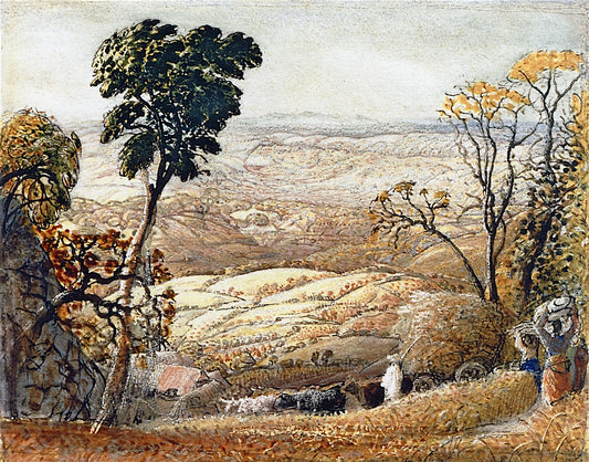 The Golden Valley, vintage artwork by Samuel Palmer, A3 (16x12") Poster Print