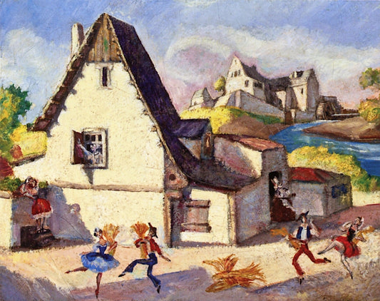  for 'La fille mal gardée' Act 1, Scene 2 by Sergei Sudeikin,16x12(A3) Poster
